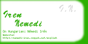 iren nemedi business card
